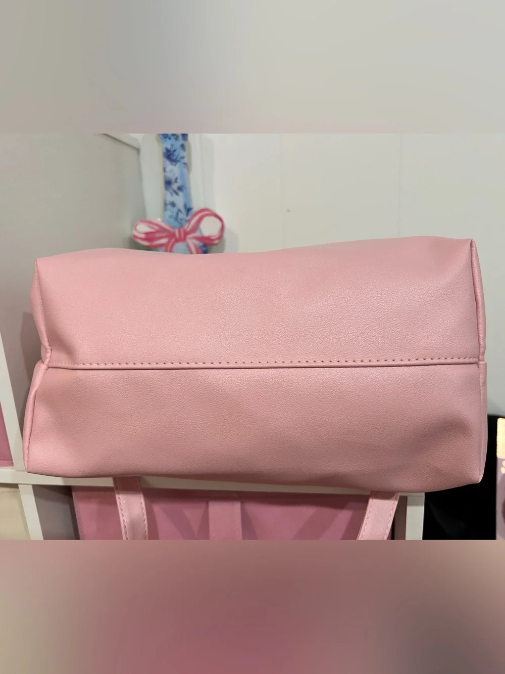 Juicy Couture Pastel Pink Bead-Handle Shoulder Bag